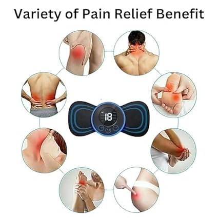 Wireless Mini Massager Body Massager Machine for Pain Relief, Portable Butterfly Massager for Body Pain Relief