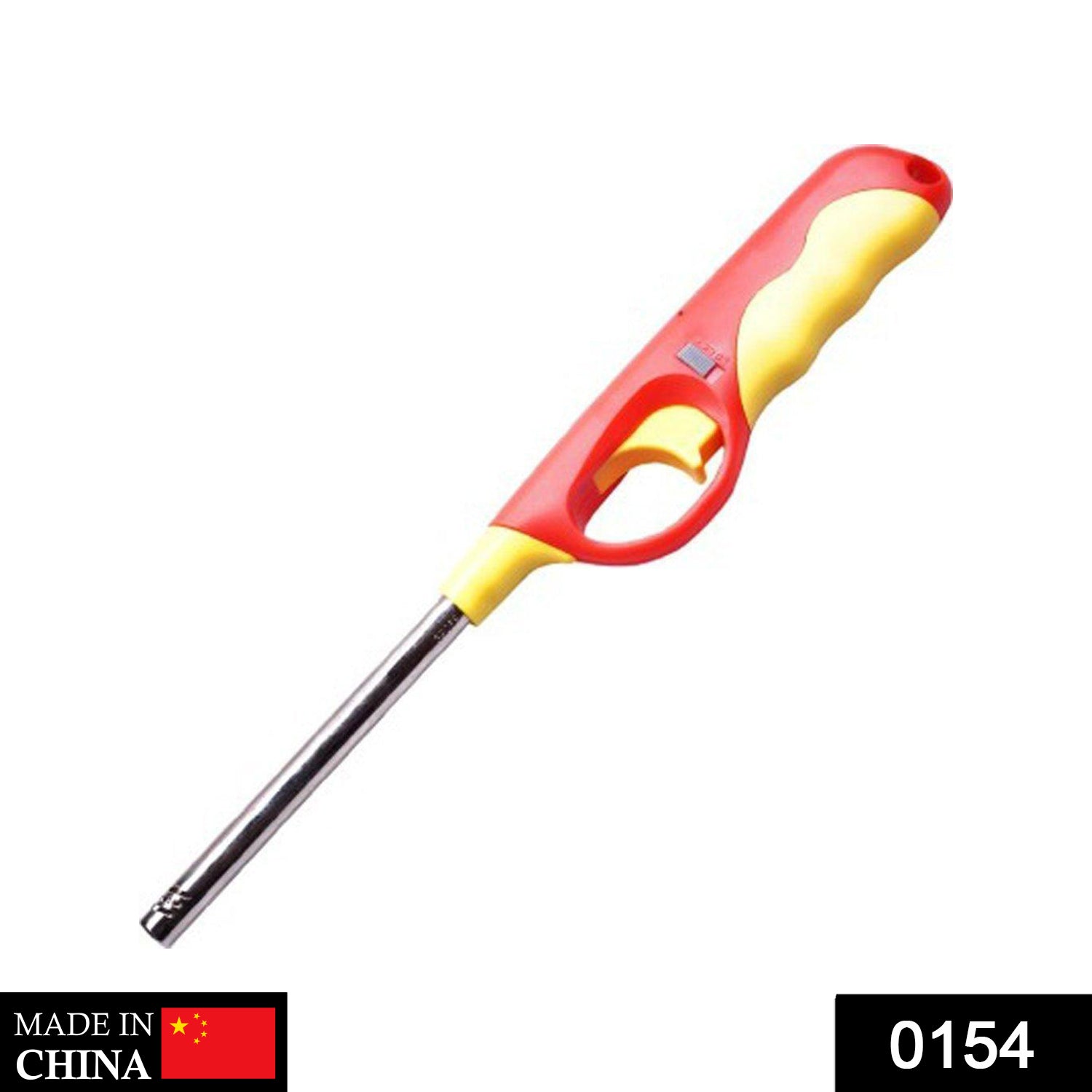 0154_refillable_gas_lighter Plastic Flame & Gas refillable Lighter (Multicolour)