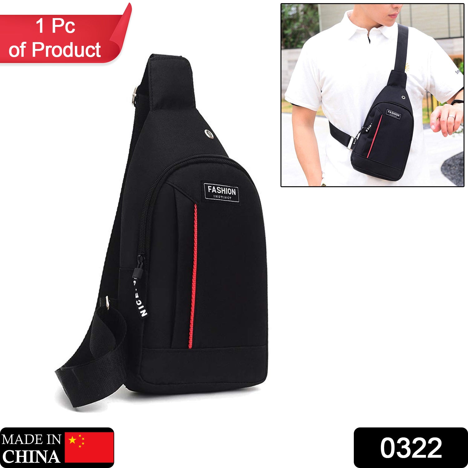 0322 Black Waterproof Anti Theft Crossbody fanny pack waist bag PU Leather Shoulder Bags Chest Men Casual fashion USB Charging earphone hook Sling Travel Messengers Bag