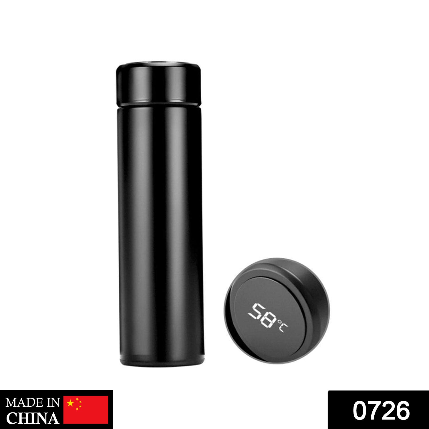 0726 Smart Vacuum Insulated Water Bottle with LED Temperature Display