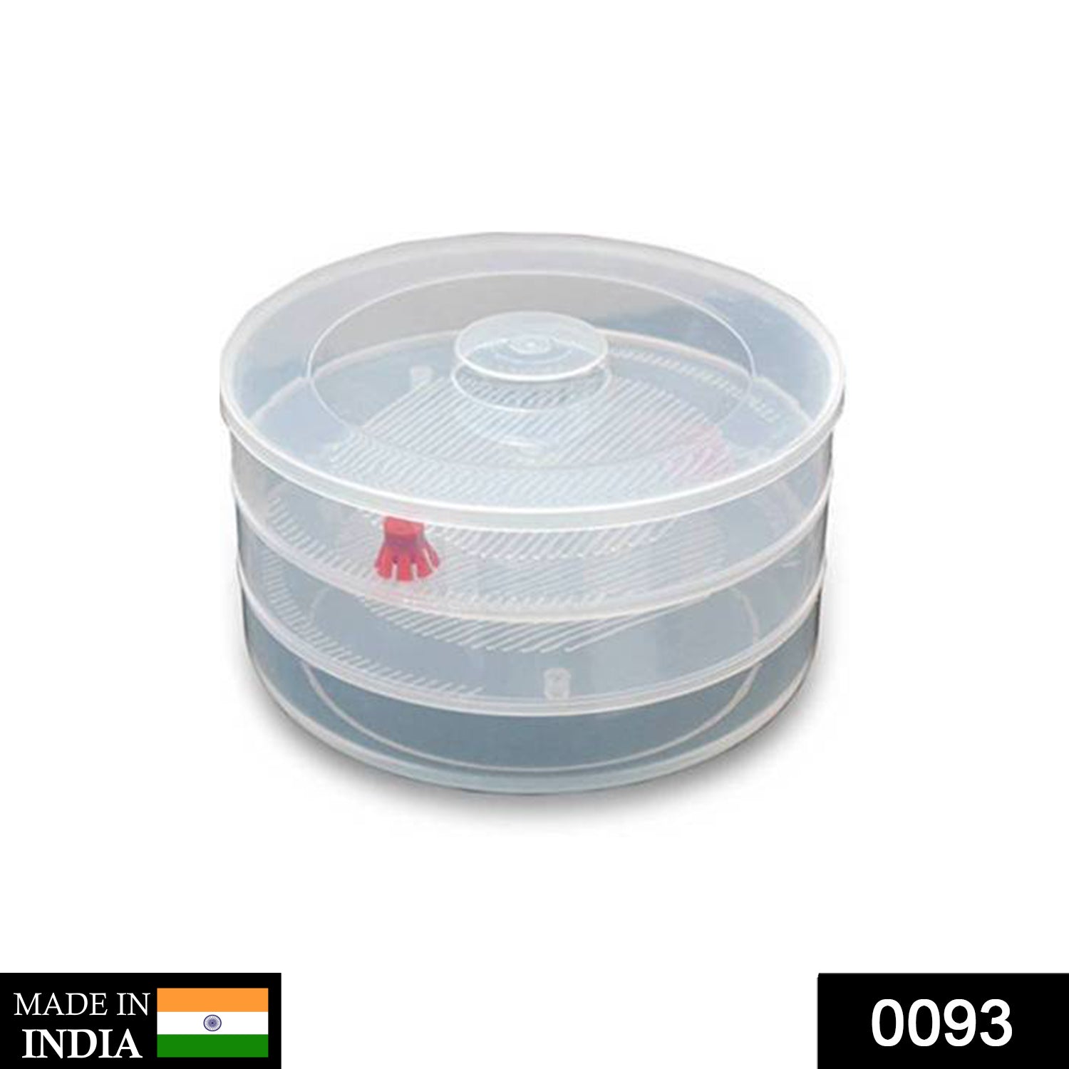 0093 Plastic 3 Compartment Sprout Maker, White