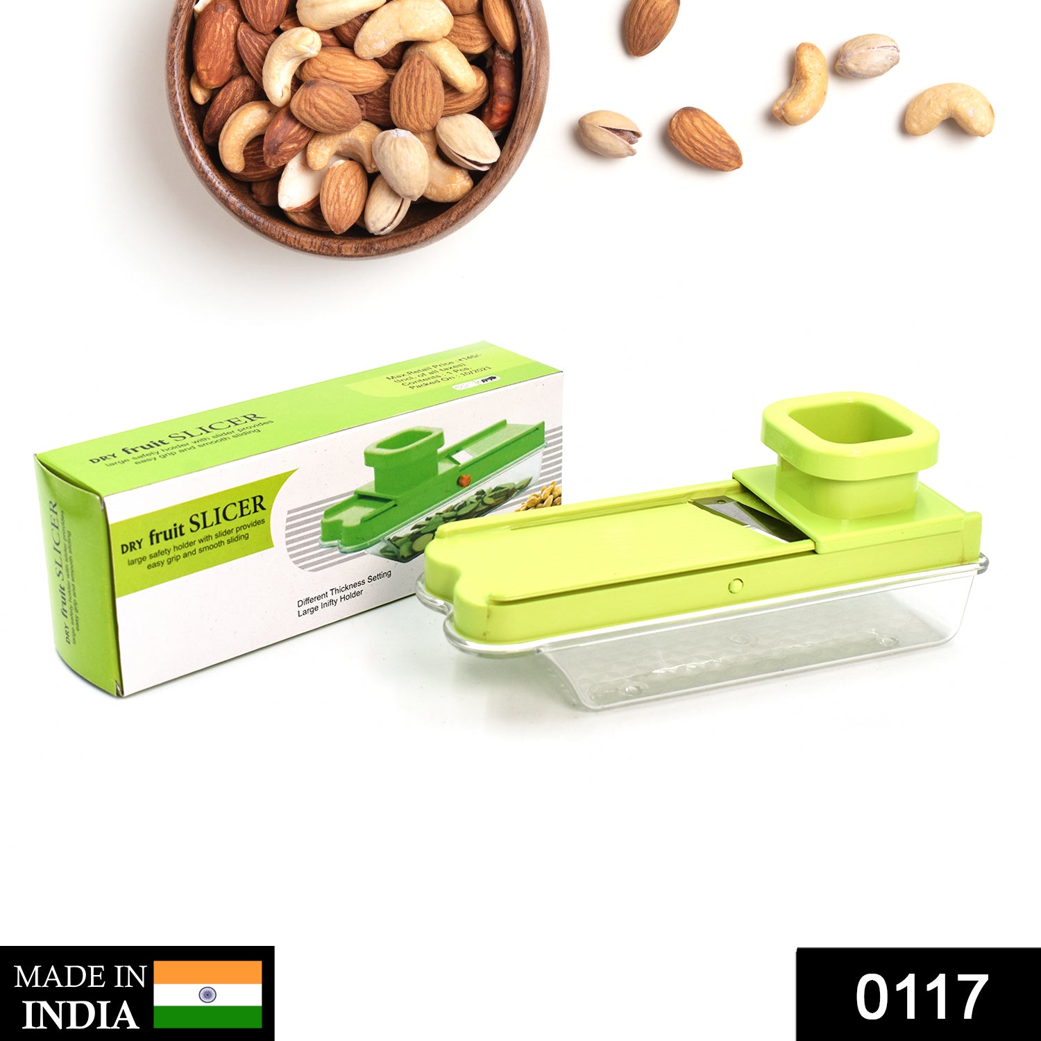 0117_dry_fruit_slicer Stainless Steel Vegatable and Dry Fruit Slicer/Cutter
