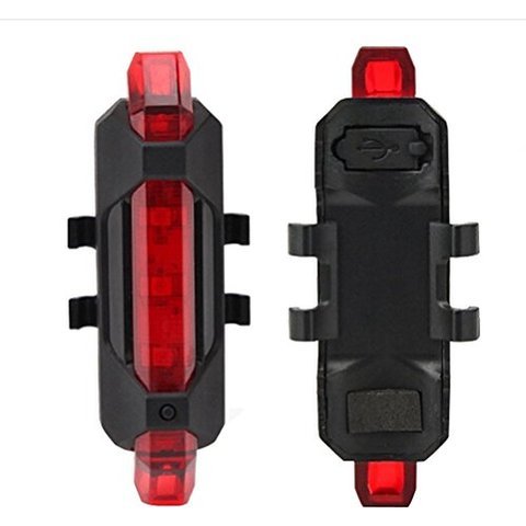 1561 Rechargeable Bicycle Front Waterproof LED Light (Red)ic