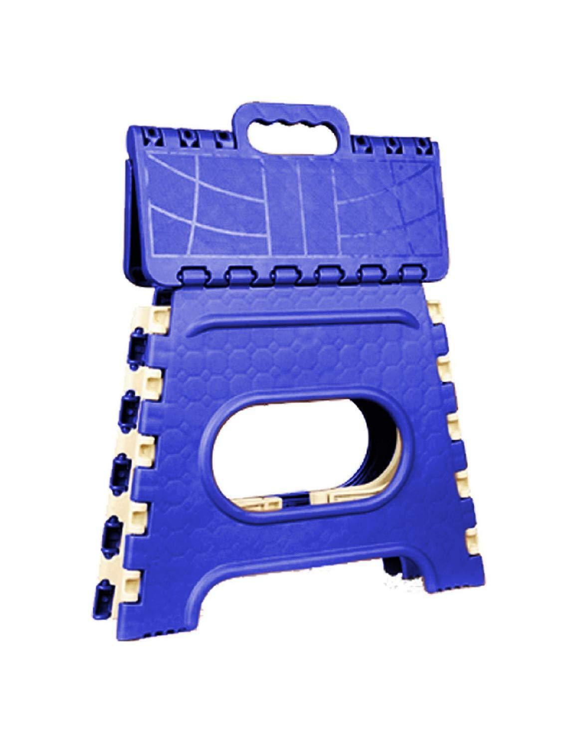 2009_12inch_folding_stool 12 Inch Plastic Folding Step Stool for Kids and Adults with Handle (Multicolor)