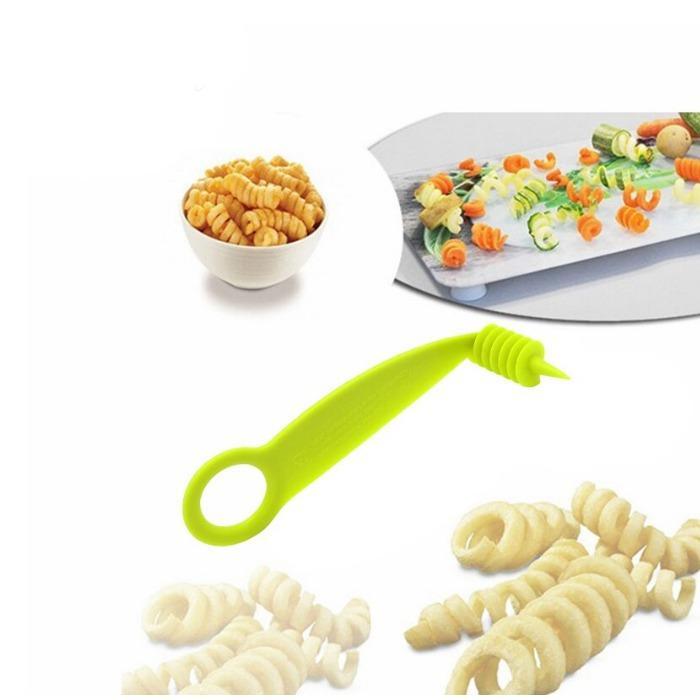 2013_spiral_cutter Kitchen Plastic Vegetables Spiral Cutter / Spiral Knife / Spiral Screw Slicer