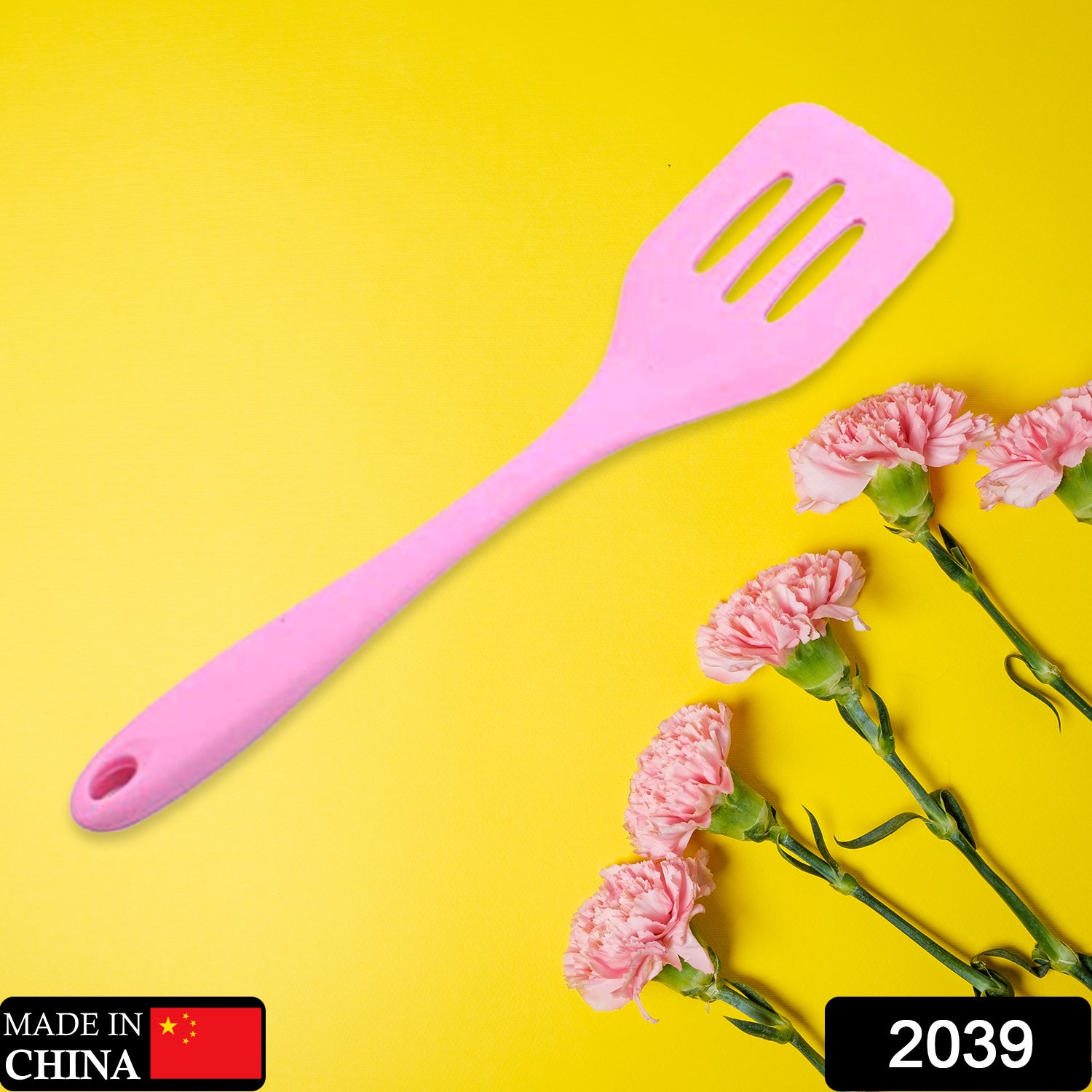 2039 Small Silicone Slotted Turner for Cooking, Baking & Mixing