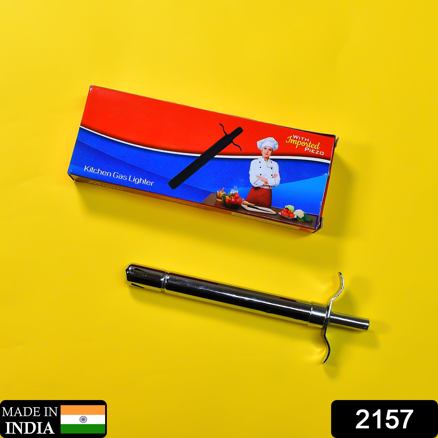 2157 Stainless Steel Electronic Gas Lighter for lighting Gas Stove