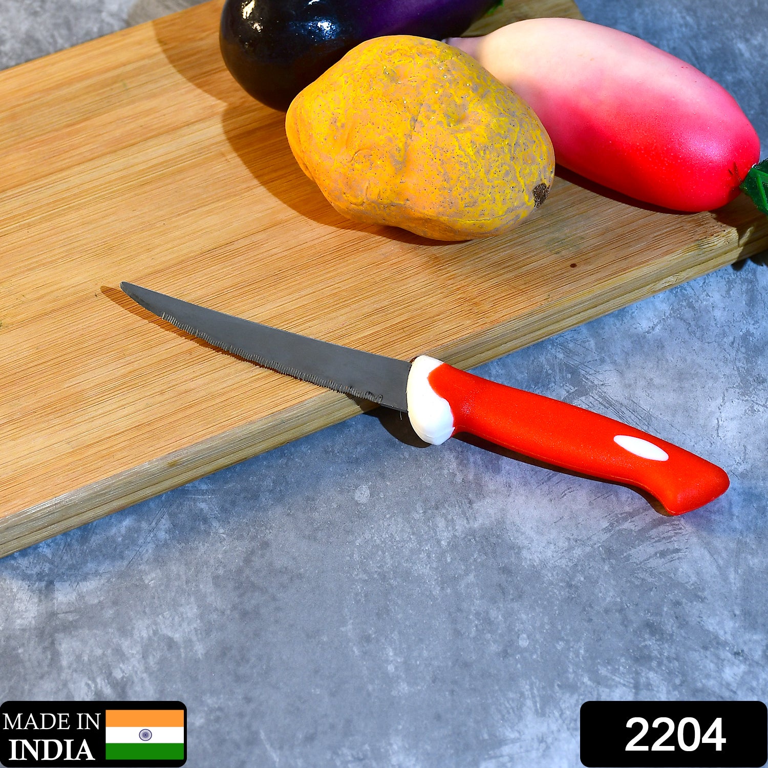 2204 Stainless Steel Steak and Kitchen Knife with easy grip Handle (21cm)