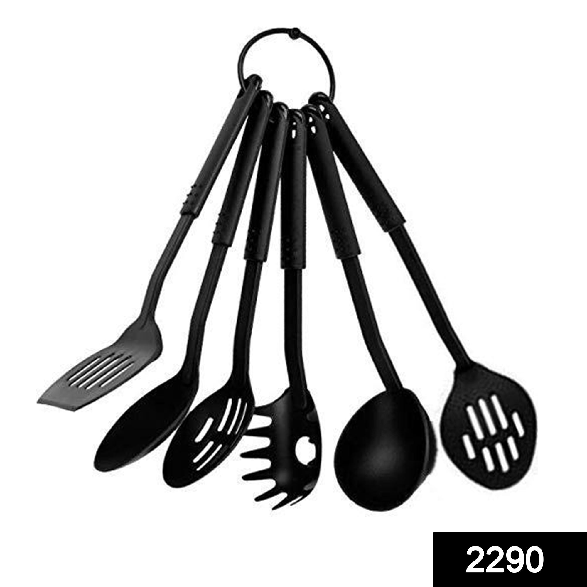 2290_heat_resistant_ktool_6pc Heat-Resistant Non-stick Spoon Tools Set (Set of 6)