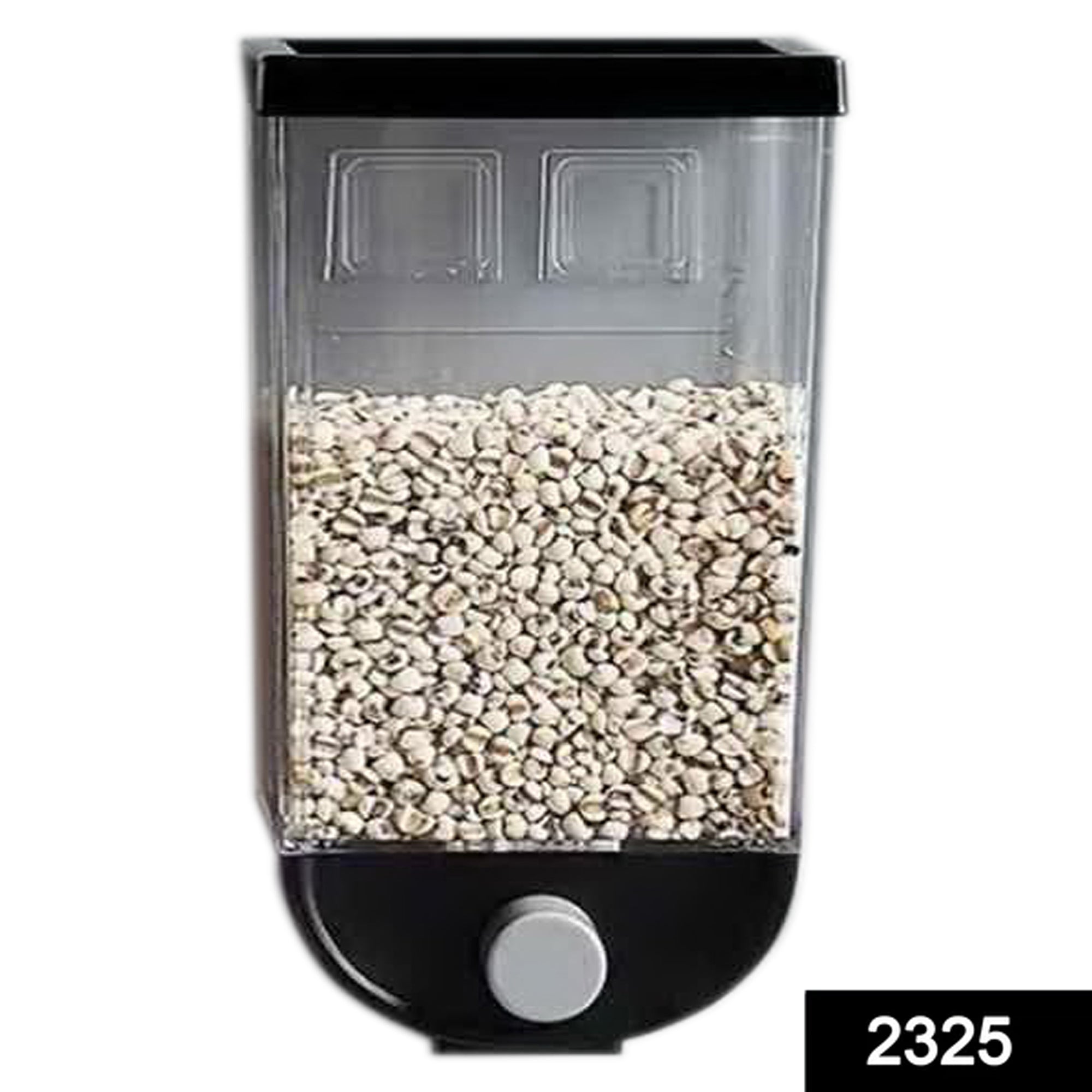 2325_wall_container_1500ml Wall Mounted Cereal Dispenser Tank Grain Dry Food Container (1500ML) (Multicolour)
