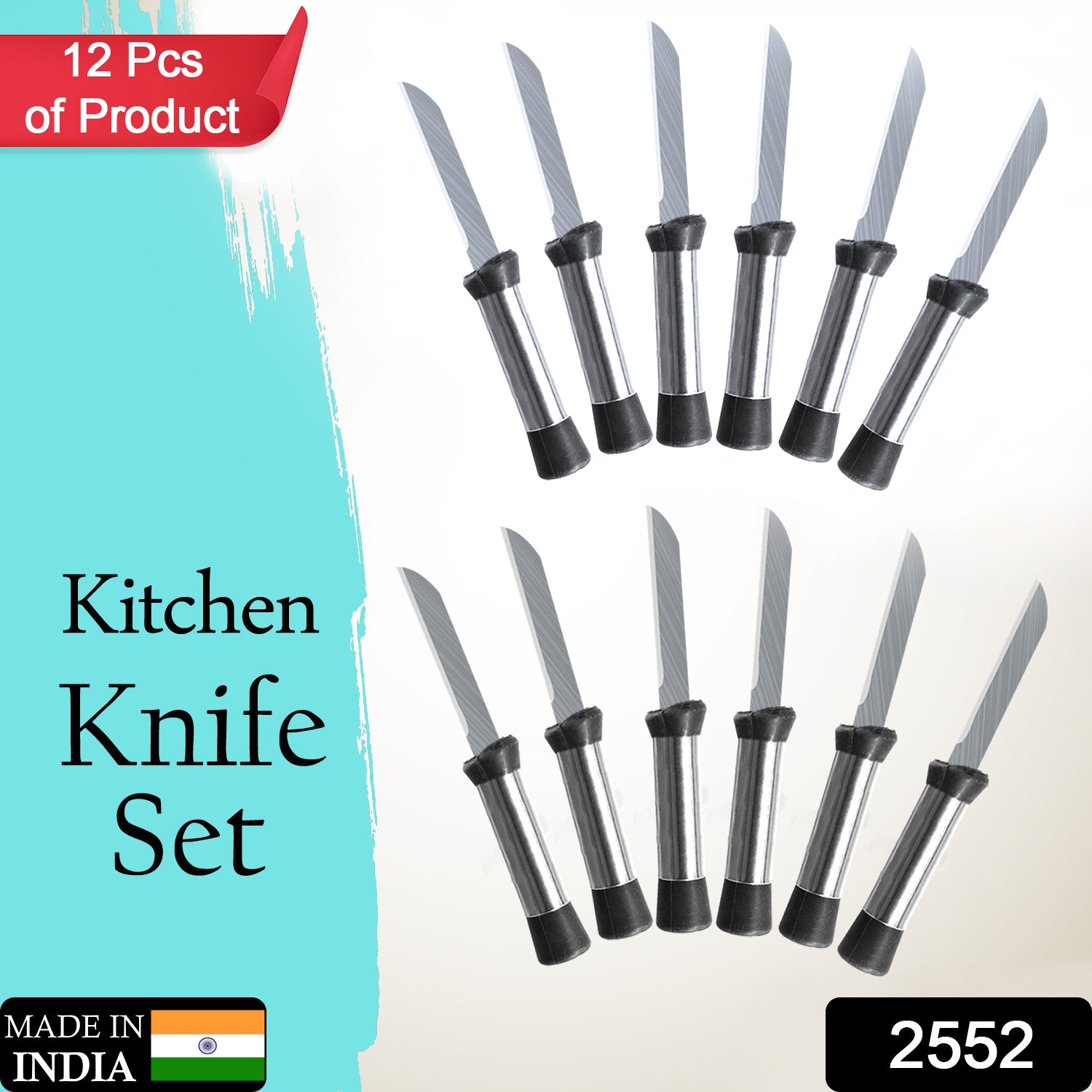 2552  Knife Combo for Home & Kitchen (Pack of 12)