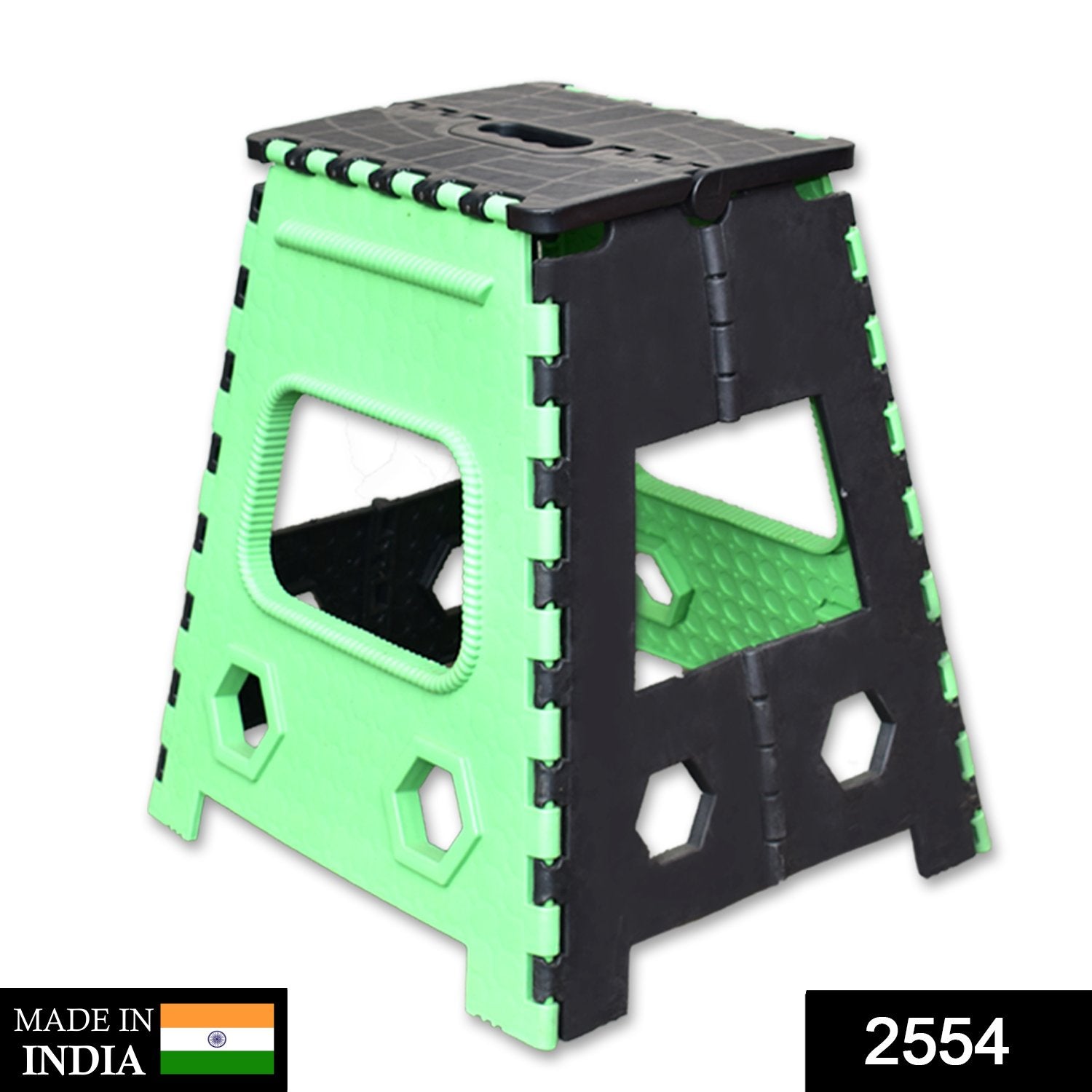 2554 Plastic Foldable Pick n Move Strong Step Stool Table, 18Inches