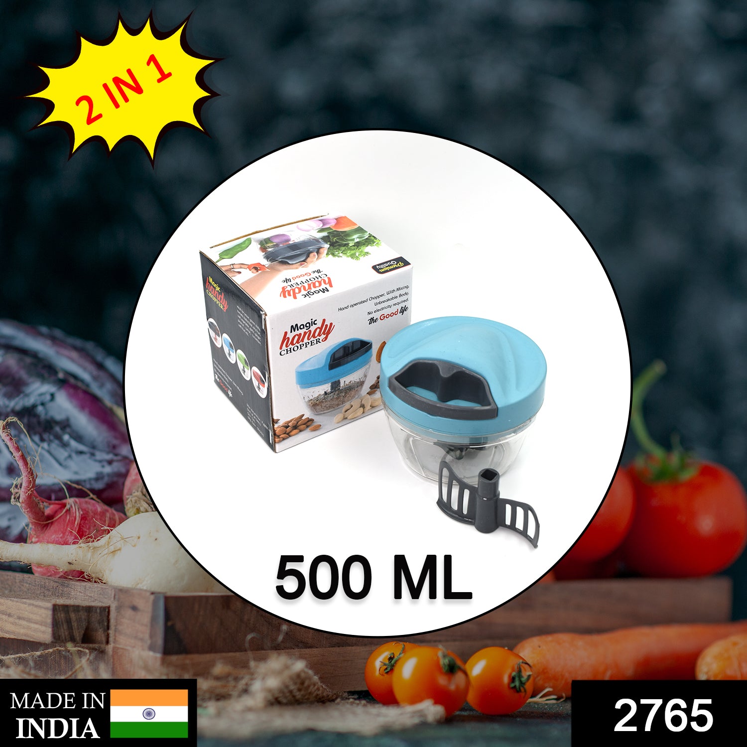 2765 2in1 Handy Chopper For Home & kitchen