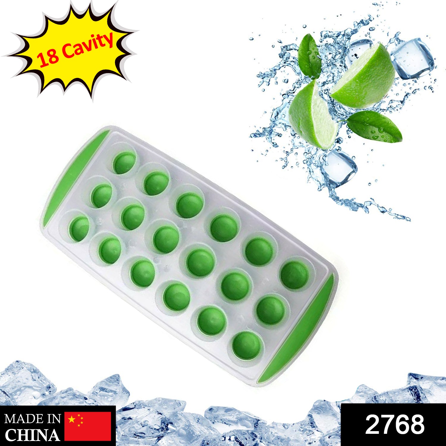 2768 18 Cavity Ice Tray Used For Producing Ice’s In Types Of Places Etc.
