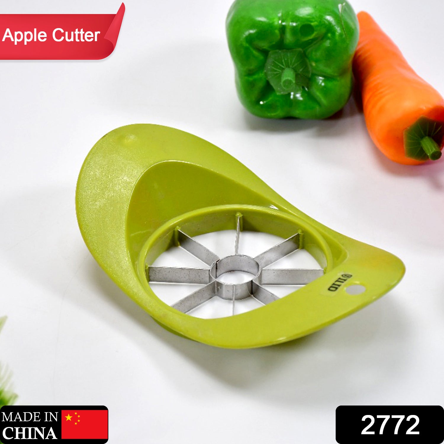 2772 Stainless Steel Apple Cutter with Push Stand