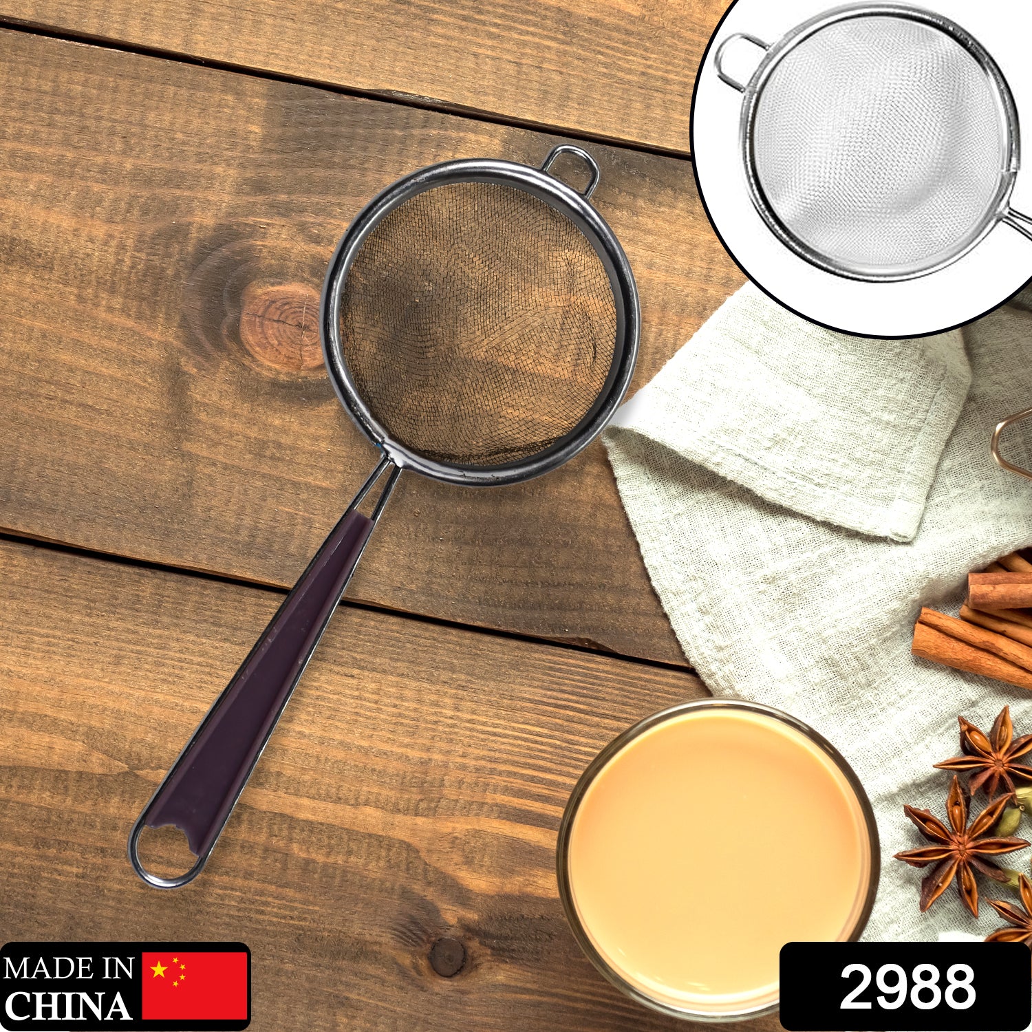 2988 Stainless Steel Soup Juice/Tea Strainer