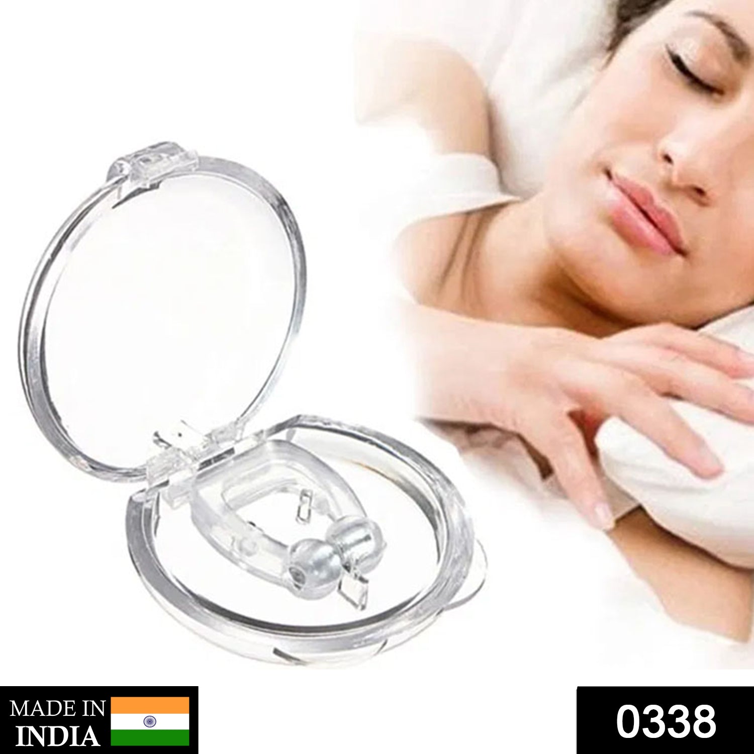 0338_nose_clip Snore Free Nose Clip (Anti Snoring Device) - 1pc