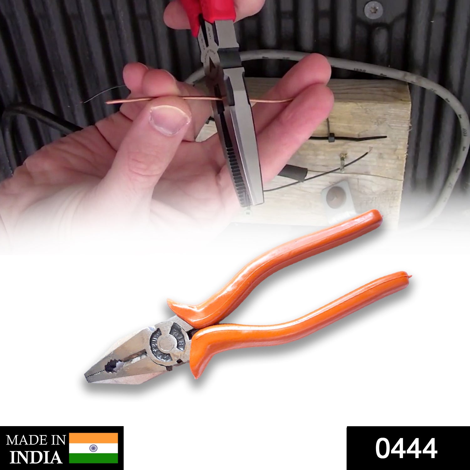 0444_plier Heavy Duty Combination Plier Wire Cutters