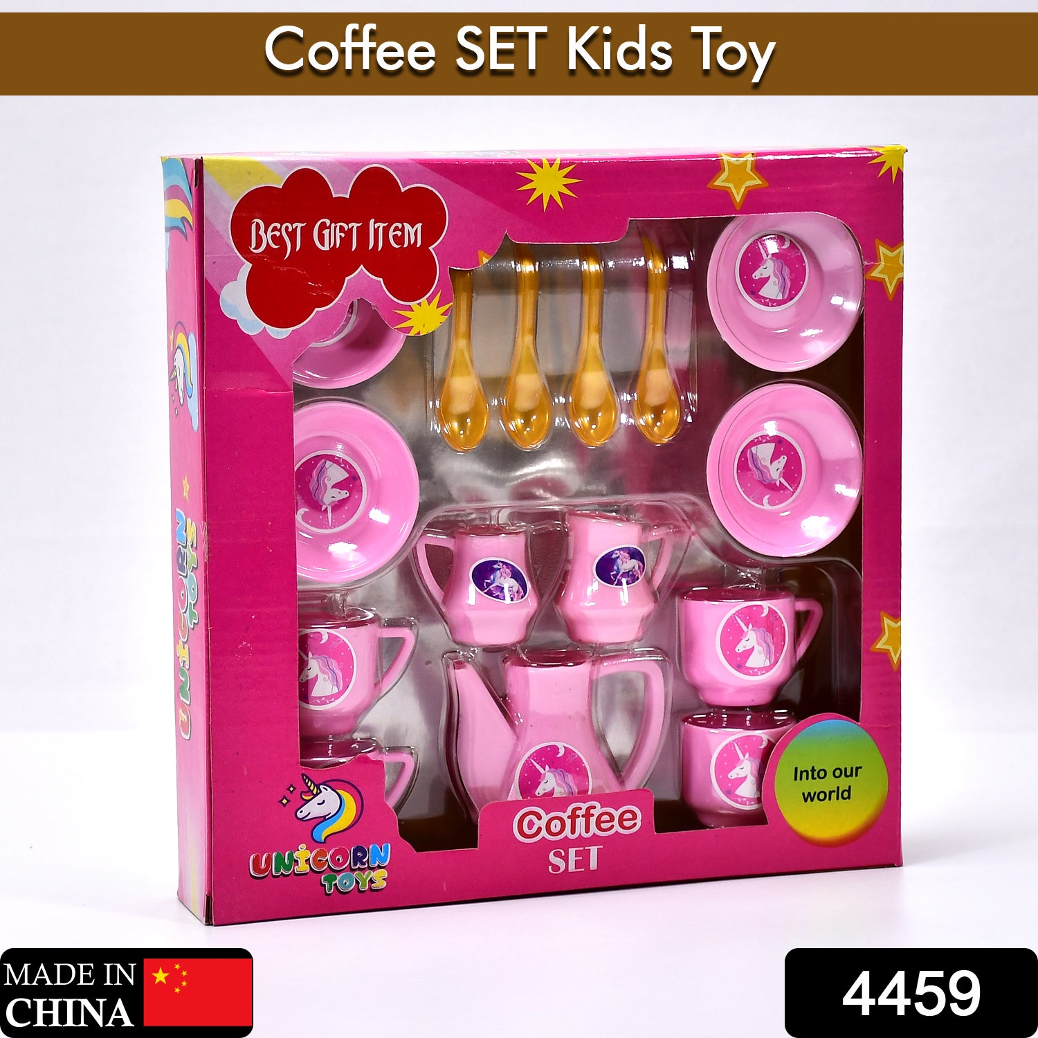4459 ?Tickles Tea toy Set | Coffee Kitchen Plastic Set Toy for Kids, Boys & Girls (15Pcs)
