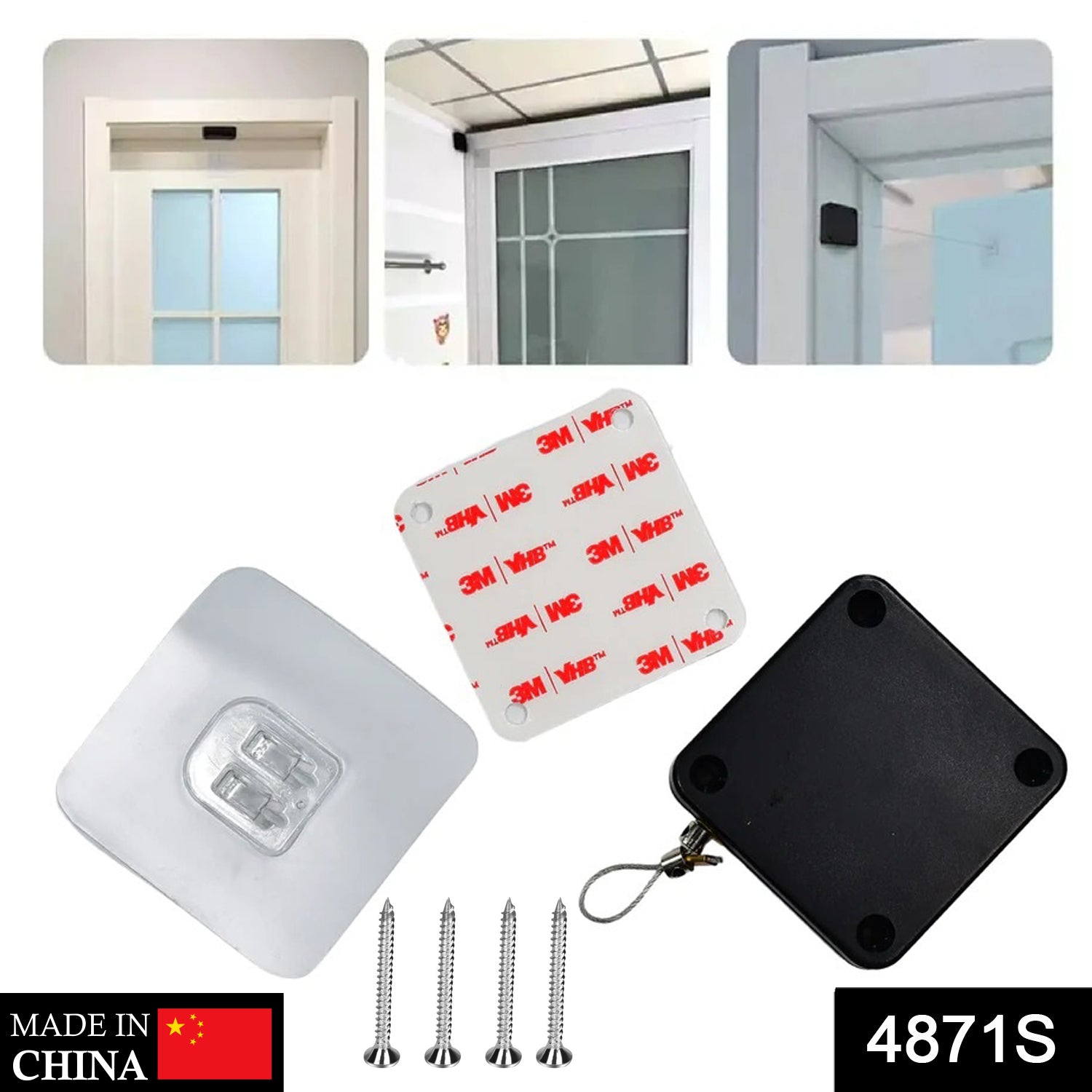 4871s Automatic Door Closer Punch-Free Automatic Sensor Door Closer