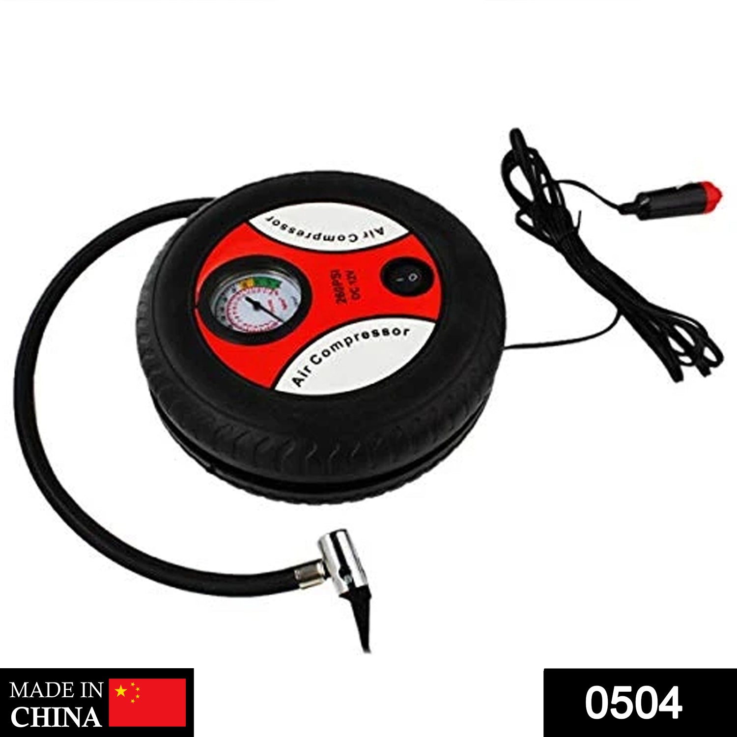 504 Electric DC12V Tire Inflator Compressor Pump