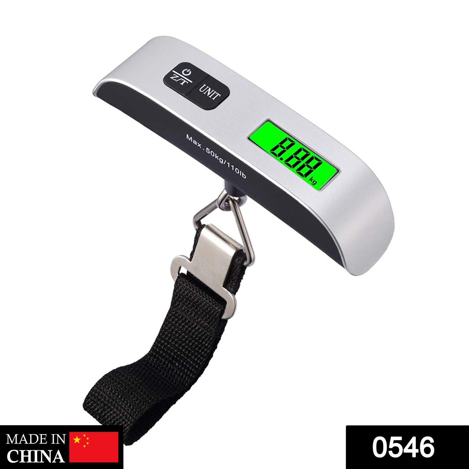 0546_ele_scale_50kg Portable LCD Digital Hanging Luggage Scale