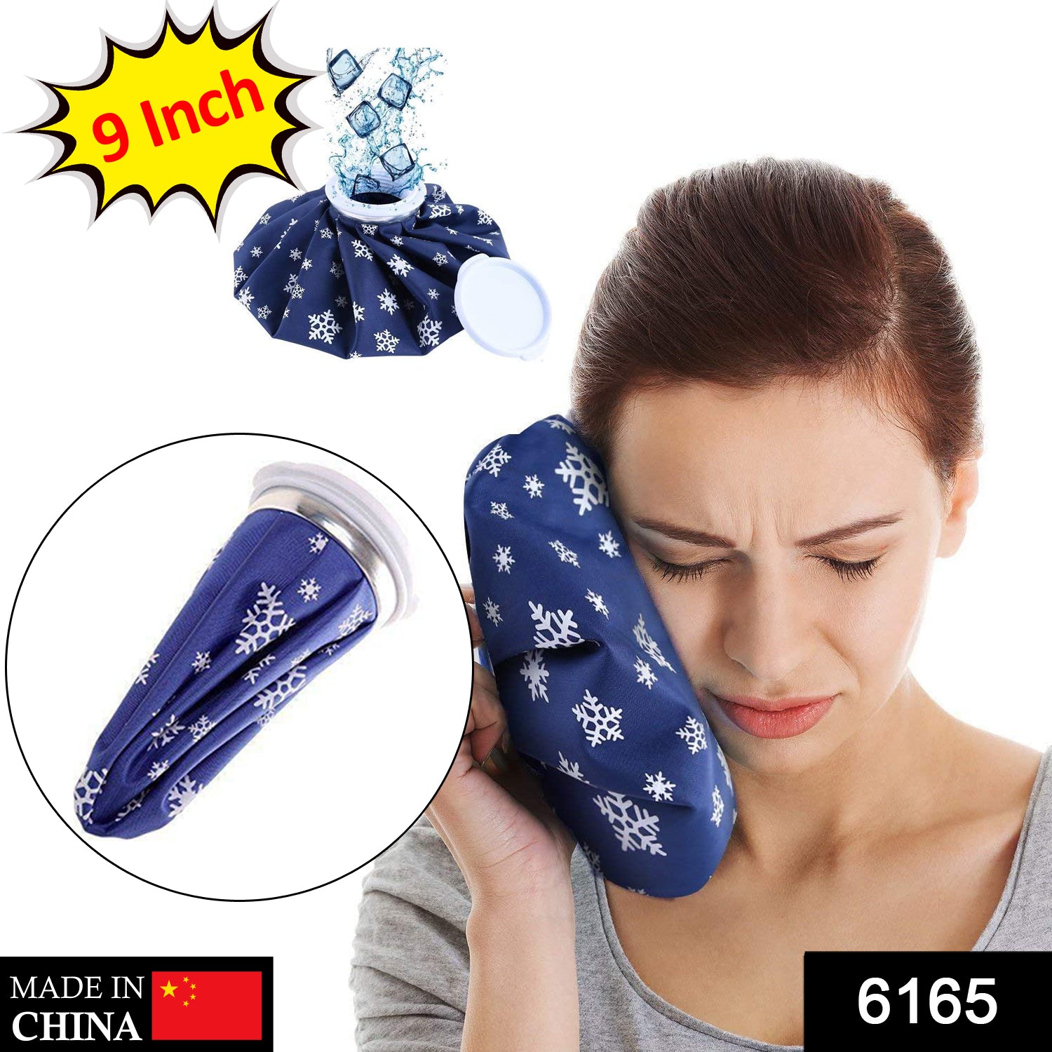 6165 Pain Reliever Ice Bag Used To Overcome Joints Pain In Body.