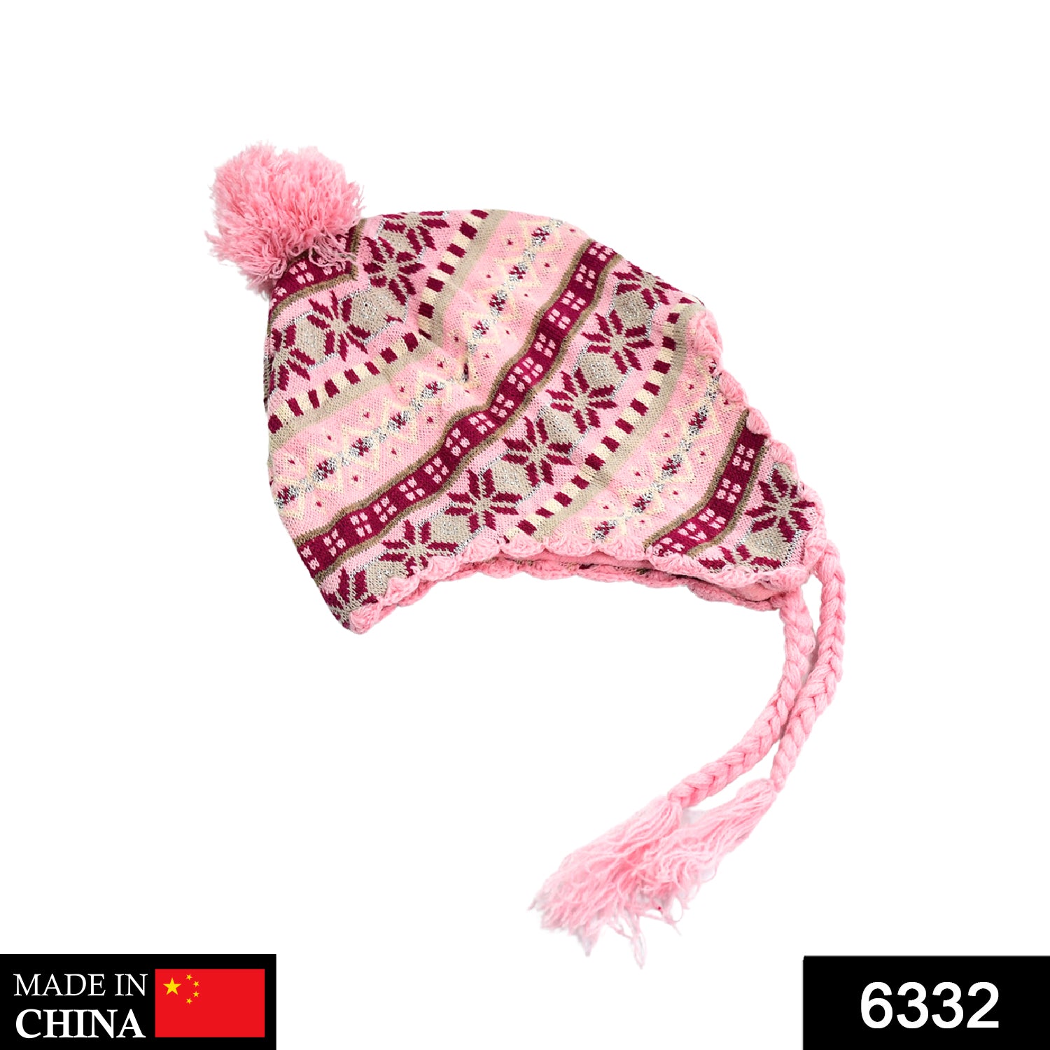 6332  Toddler female Winter Warm Knit Hat Beanie Cap