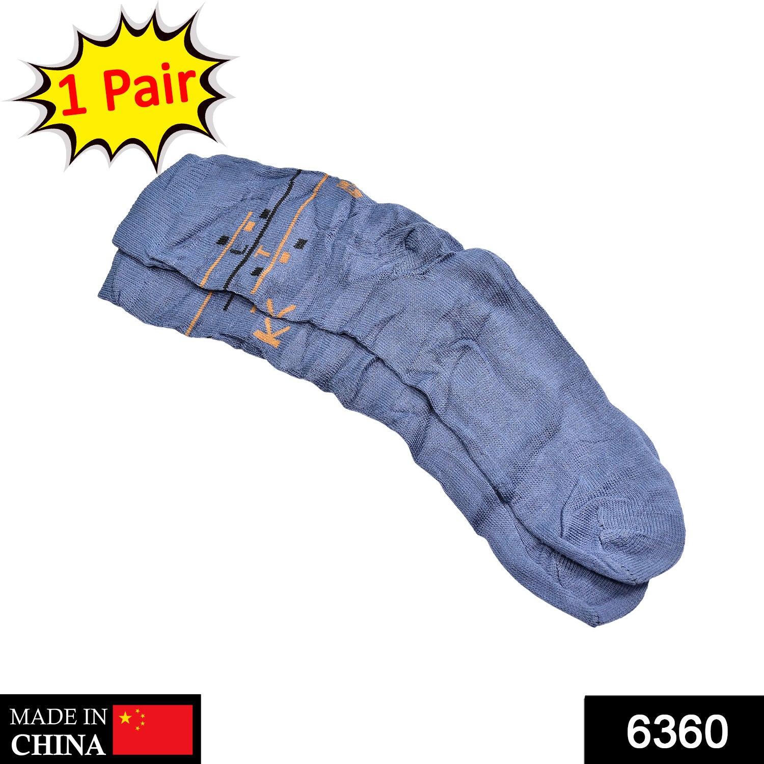 6360 1PAIR SOCKS PRINTED TRENDY MULTIPLE DESIGNER SOCKS