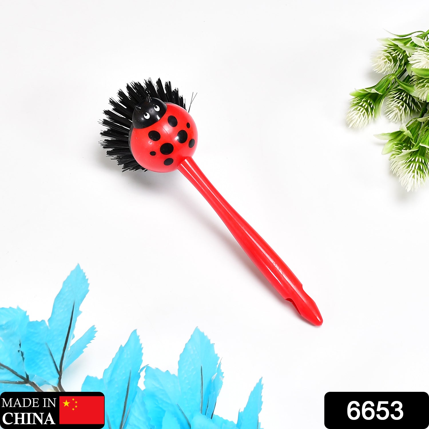 6653 Red bug shape multi purpose brush