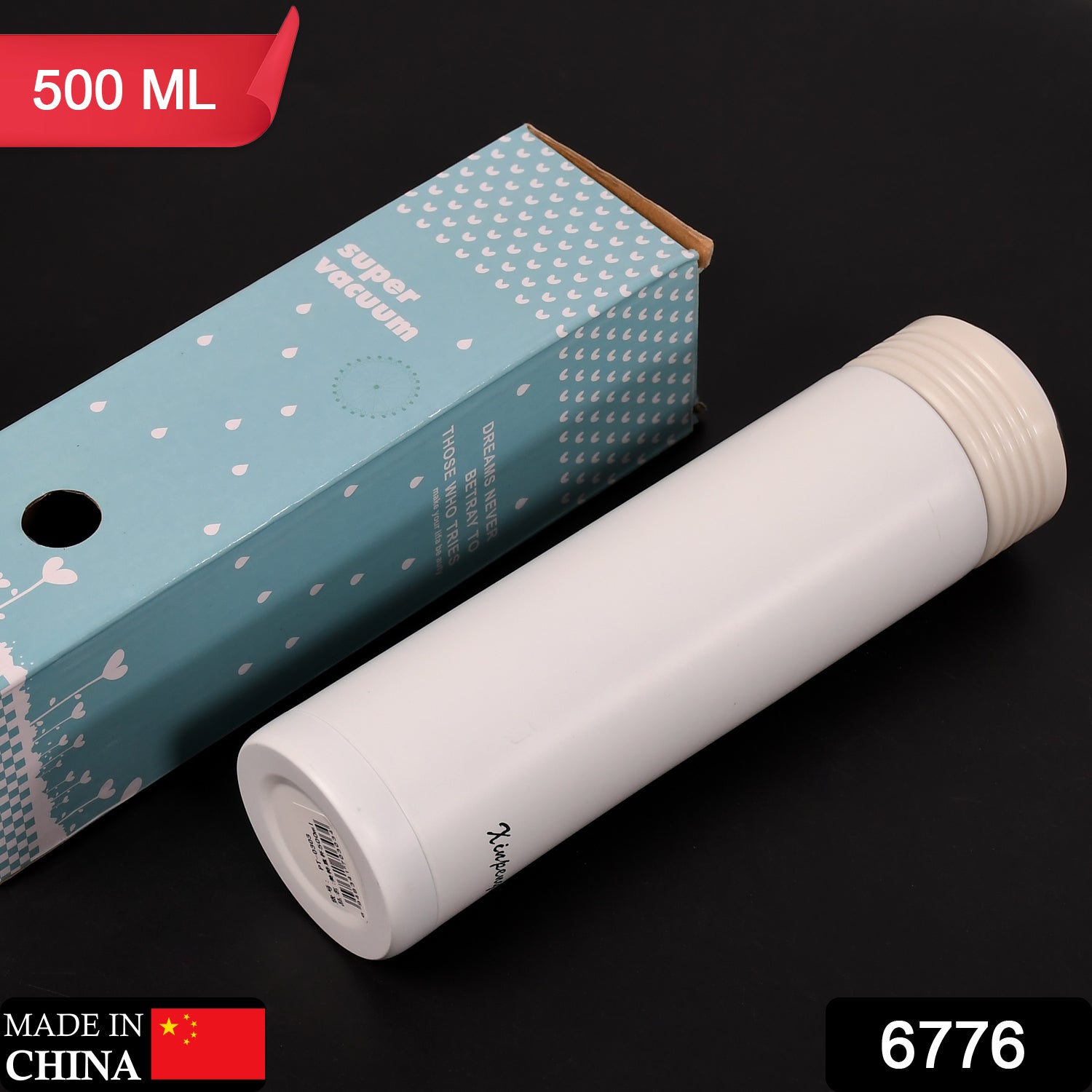 6776 Vacuum Insulated Stainless Steel Bottle 500ml Double Layer High Quality Bottle For Leak Proof | Office Bottle | Gym Bottle | Home | Kitchen | Hiking | Treking Bottle | Travel Bottle