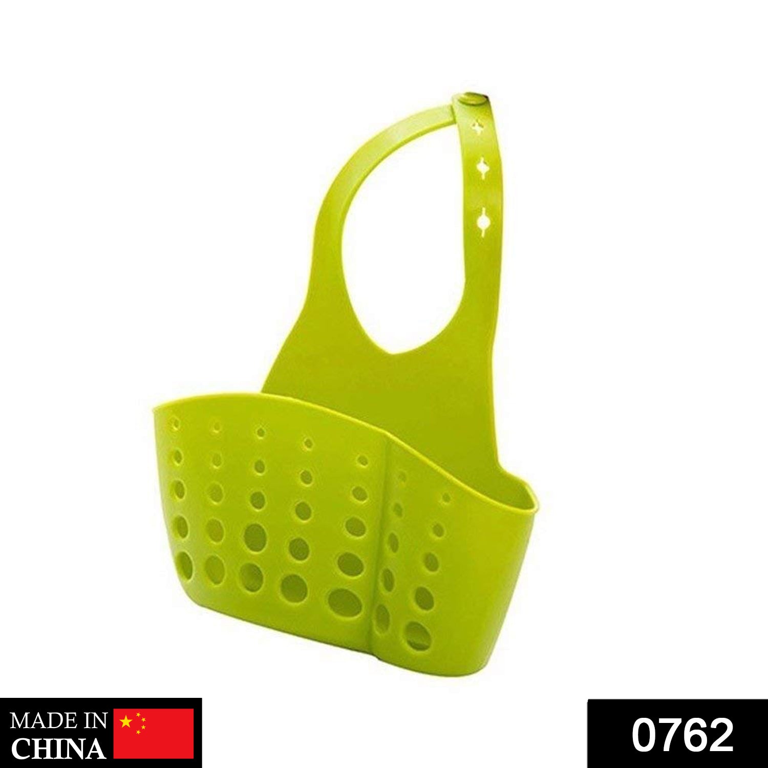 0762_faucet_caddy Adjustable Kitchen Bathroom Water Drainage Plastic Basket/Bag with Faucet Sink Caddy