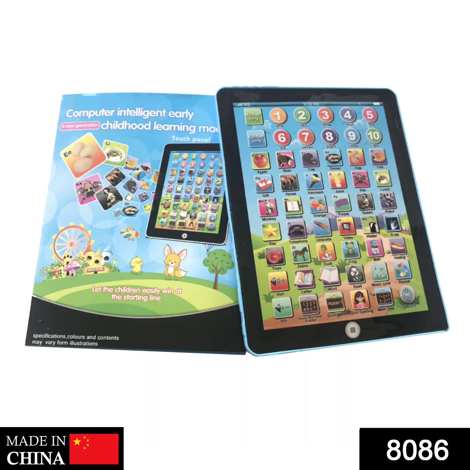 8086 Kids Learning Tablet Pad For Learning Purposes Of Kids And Children’s.