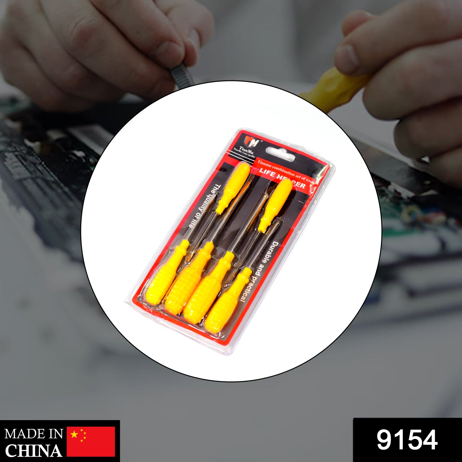 9154  6 pcs Screwdriver Set for Household Repair,